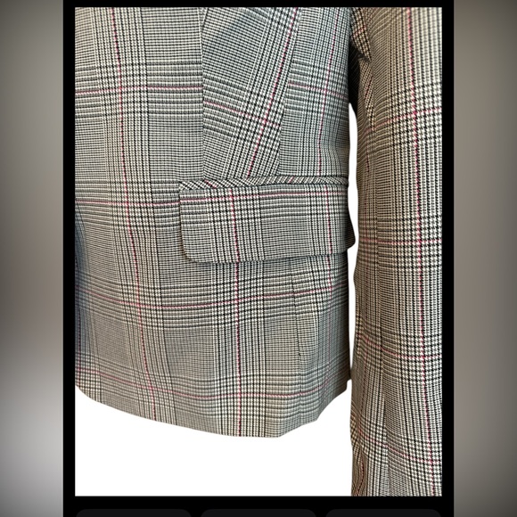 BANDOLINO Stretch Plaid Blazer Women’s Size 14 - Picture 3 of 6